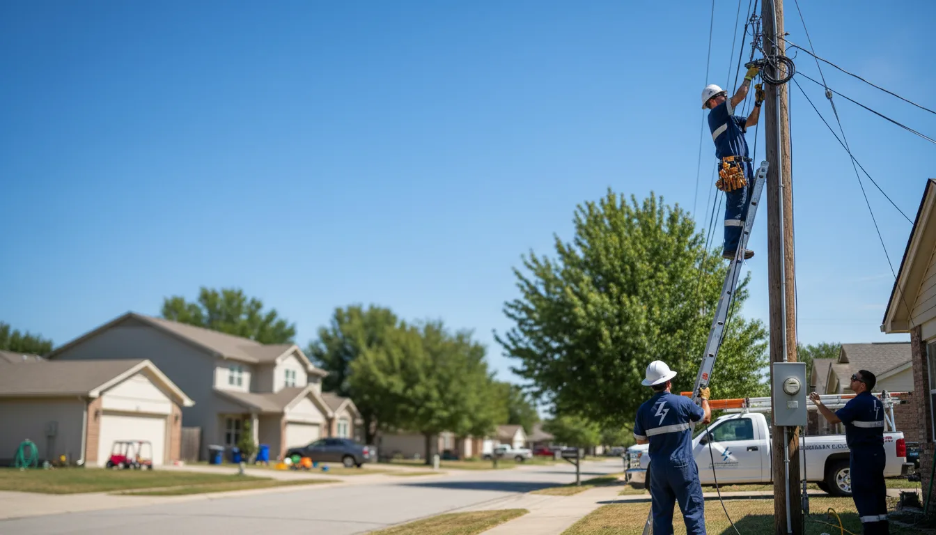 Residential electrician providing installation services in Holly Springs, MS